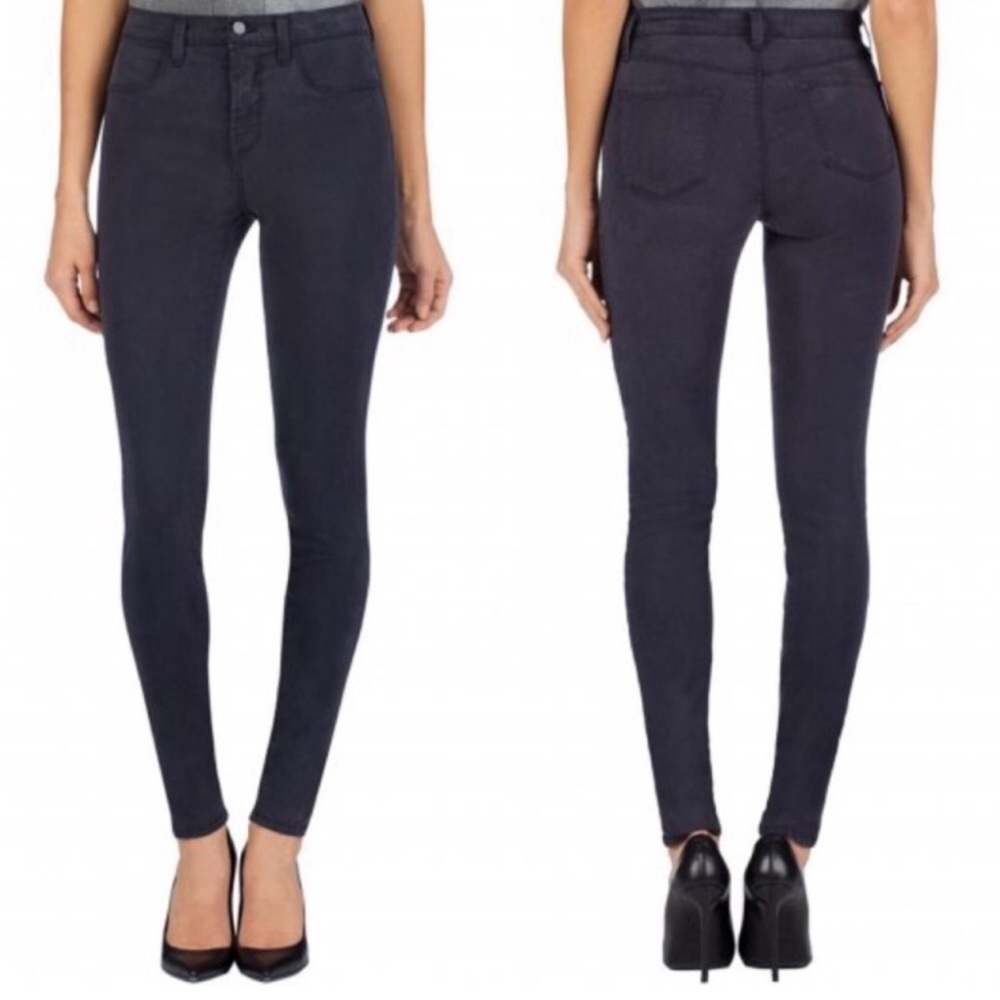 J Brand Maria High Rise Skinny Jeans Charcoal Gray 28‎